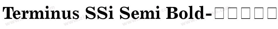 Terminus SSi Semi Bold字体转换